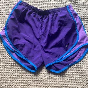 Nike purple and blue shorts